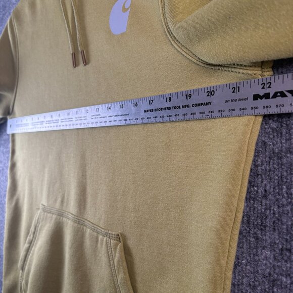 Carhartt Relaxed Fit Green Modern 2023 Logo Pullover Sweatshirt Men's Size M - Picture 7 of 9